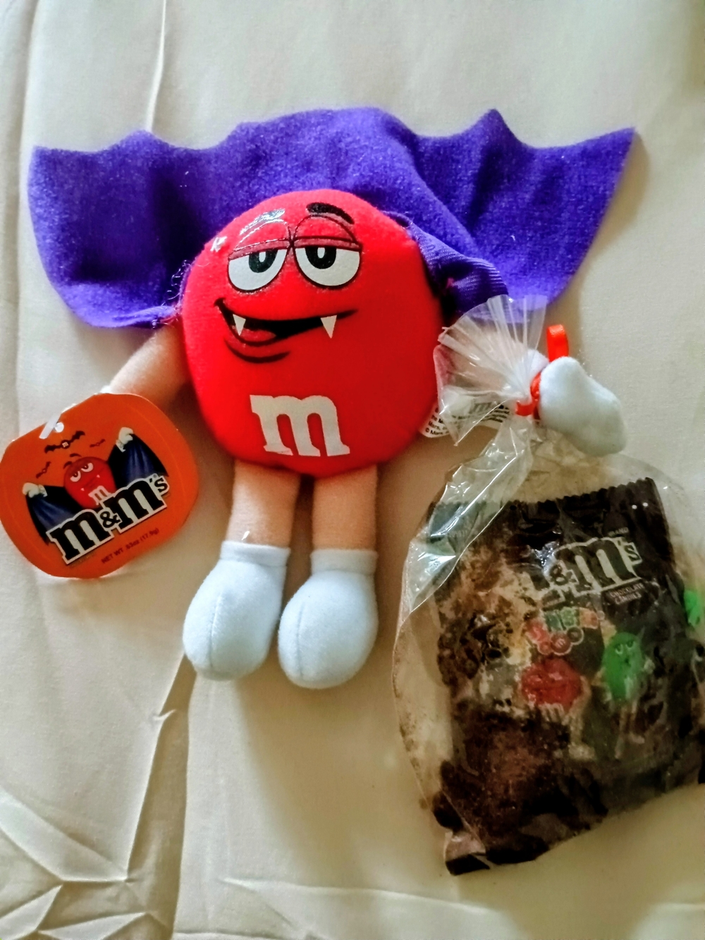 M&M's Red Plush Vampire Halloween Buddy -